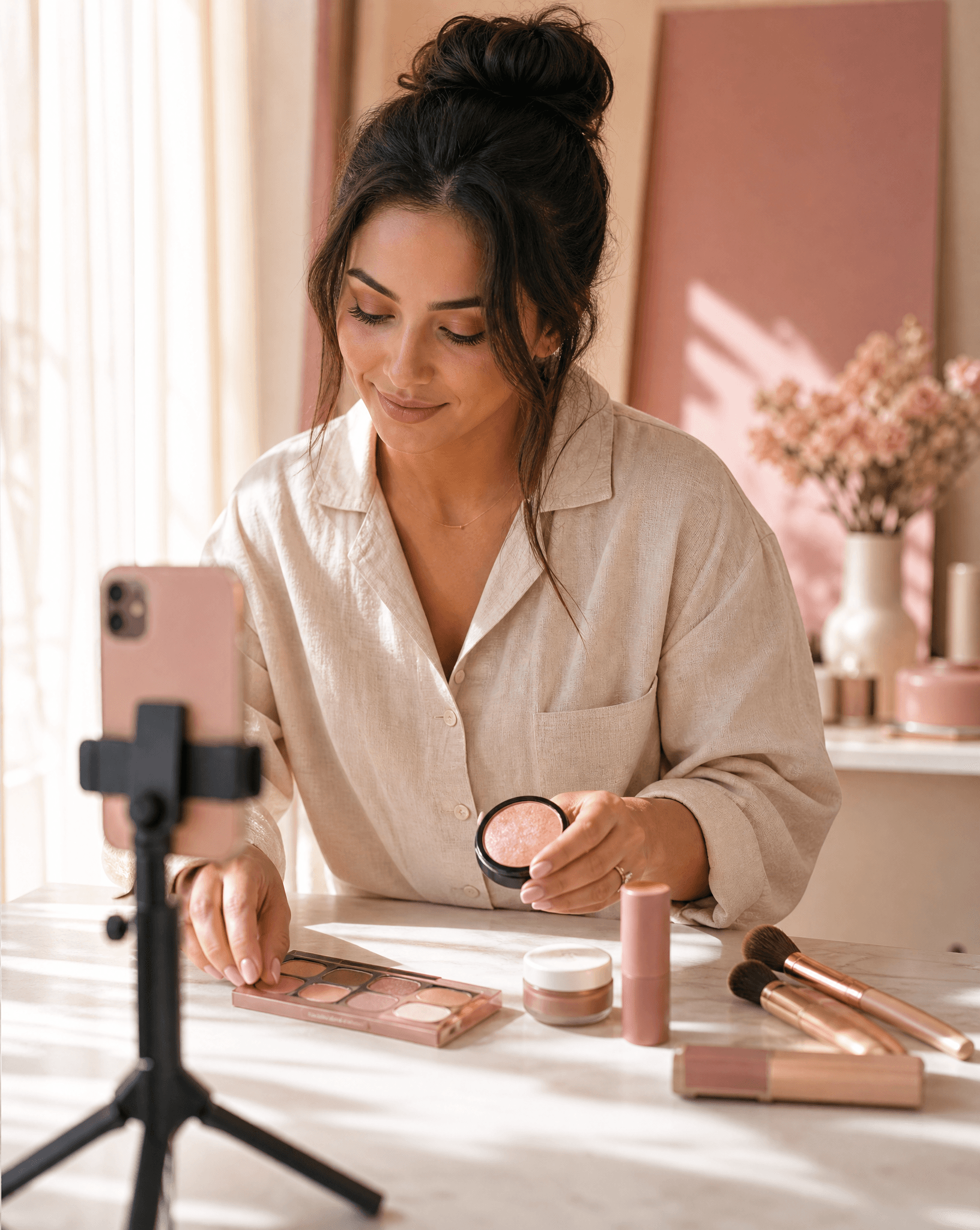 A month of Instagram in one sitting: the batch system for beauty pros who hate posting